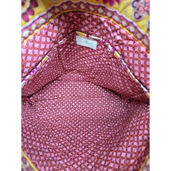 Vera Bradley Floral Quilted Tote Bag fairycore boho Bali Gold - Picture 2 of 7